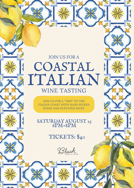 Coastal Italian Wine Tasting