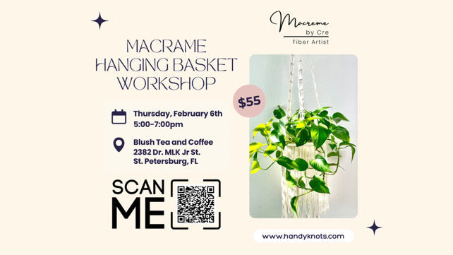 Macrame Hanging Basket Workshop