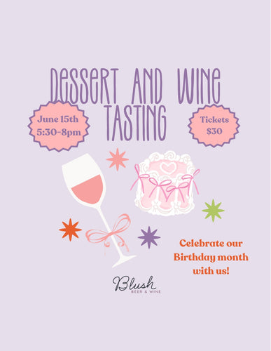 Dessert and Wine Tasting