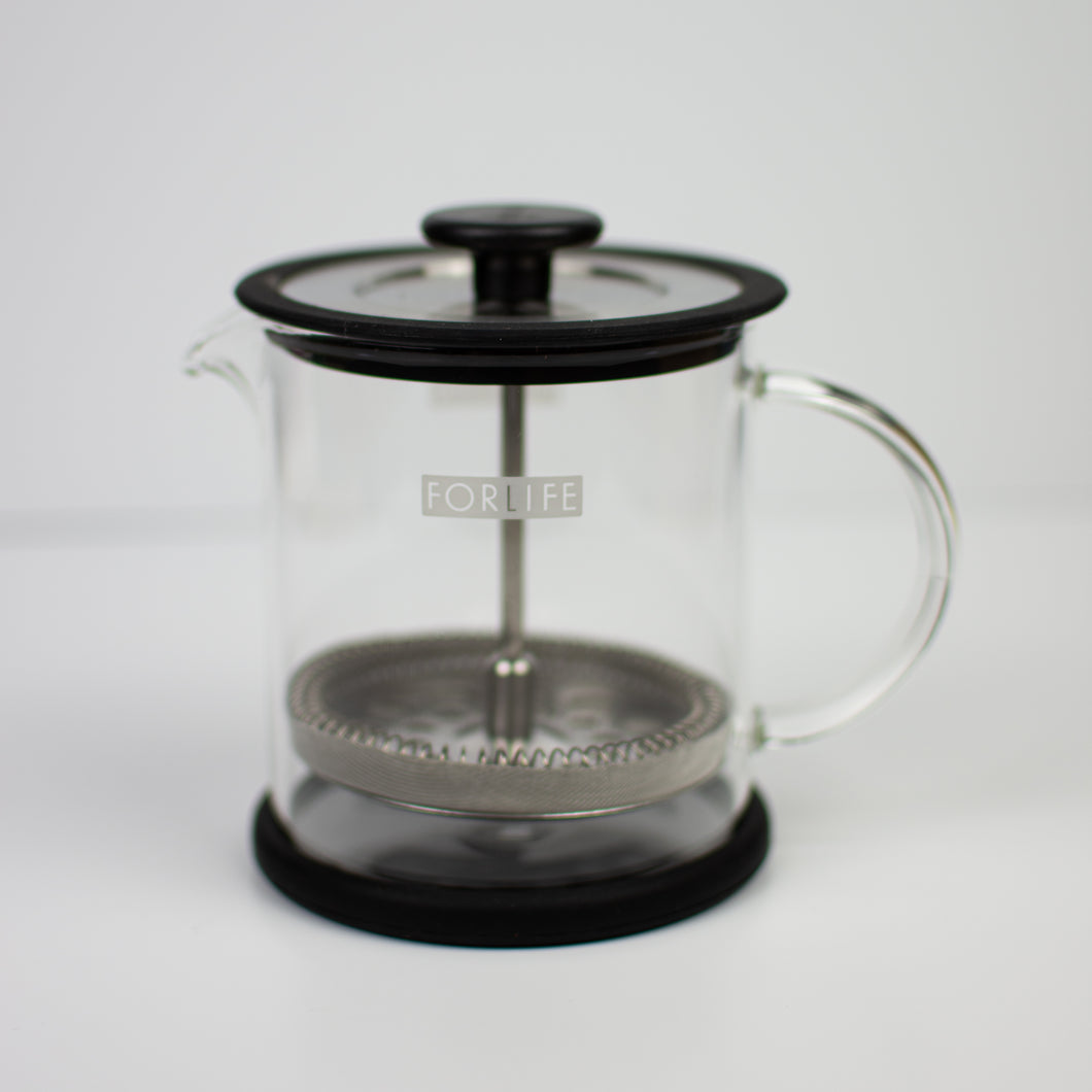Cafe Style Glass Coffee / Tea Press 16 oz. - Infused Tea Company
