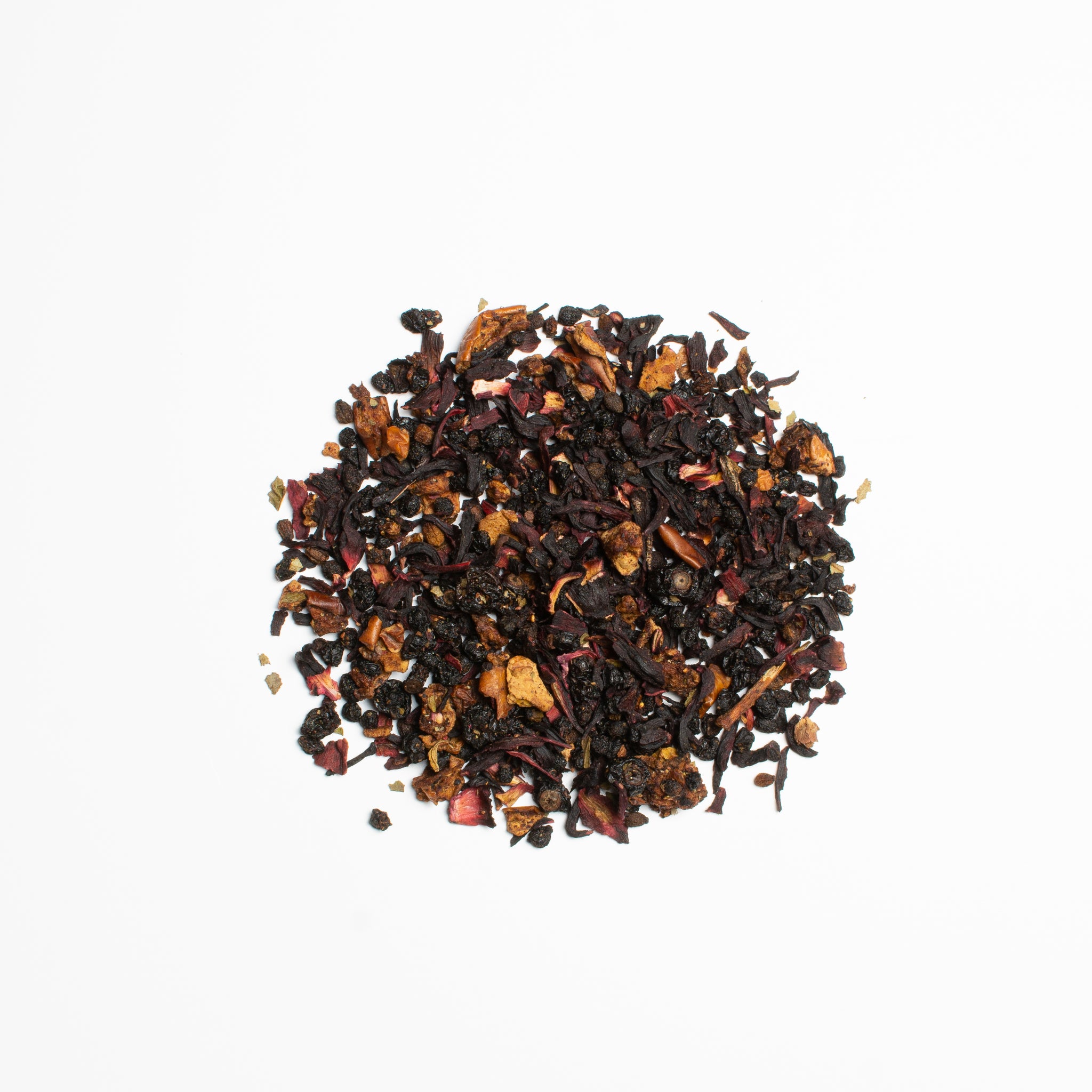 a pile of loose-leaf tea